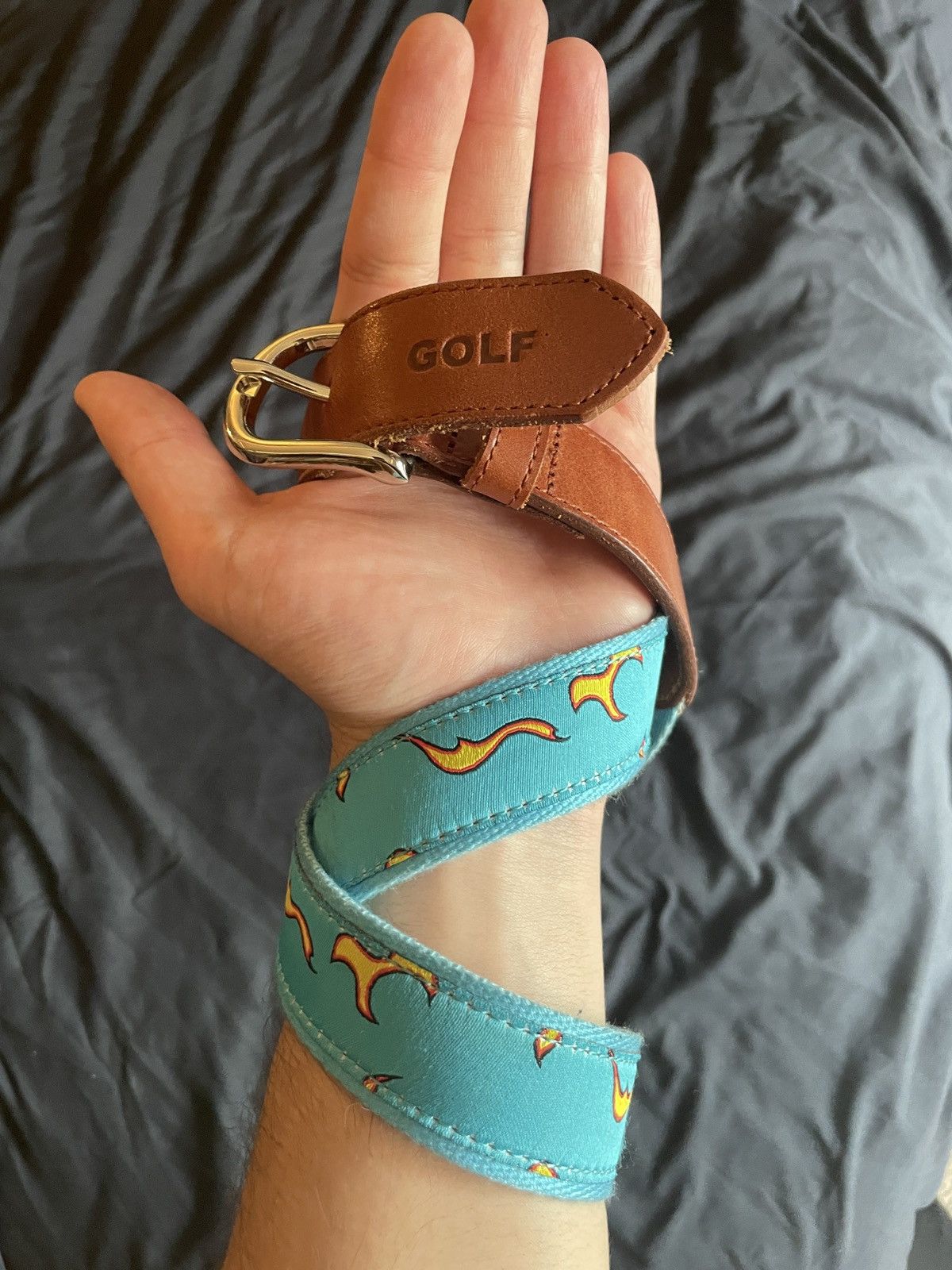 Golf Wang Golf Wang Blue Flame Belt Size 28 - 1 Preview