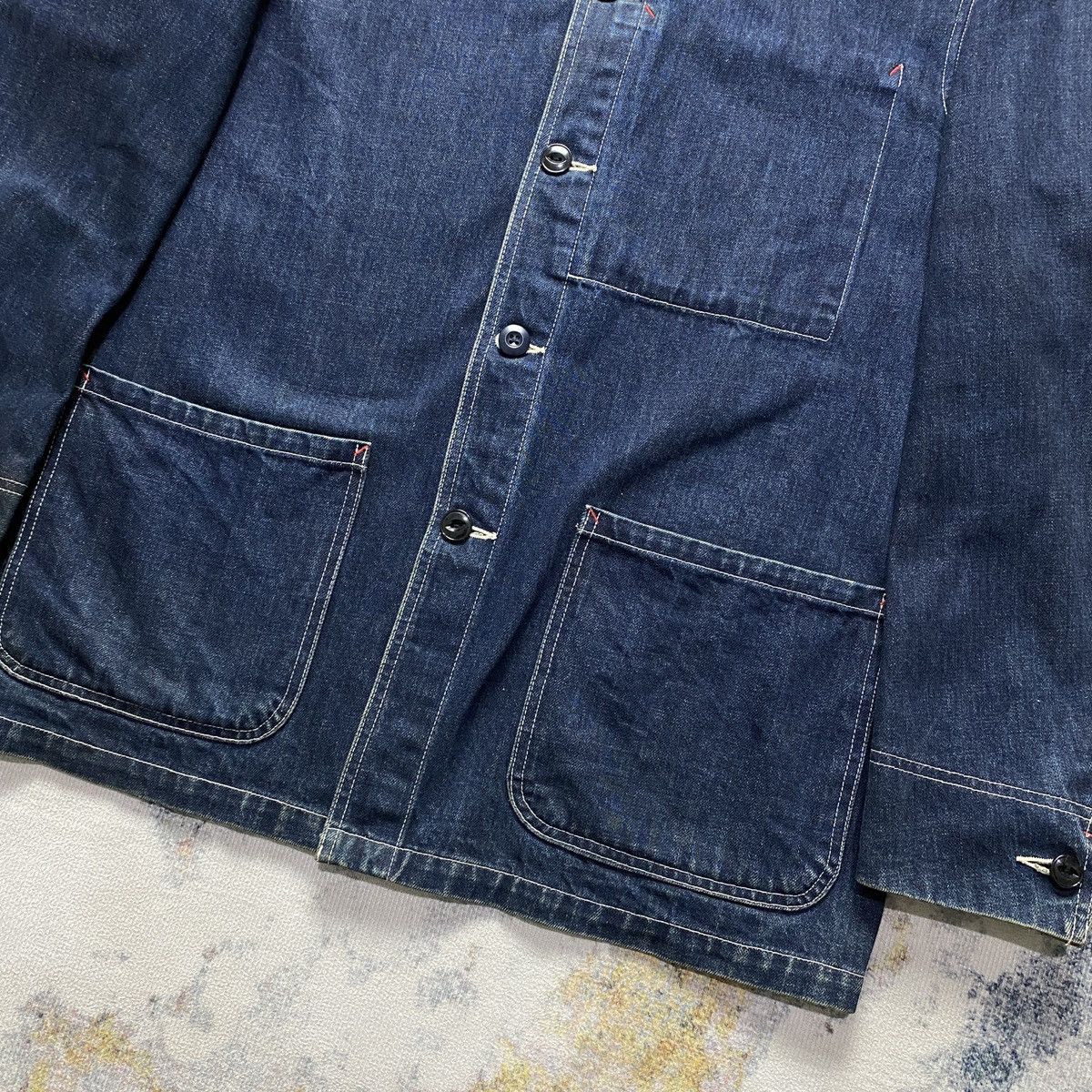 Japanese Brand Ships chore denim jacket Size US M / EU 48-50 / 2 - 3 Thumbnail