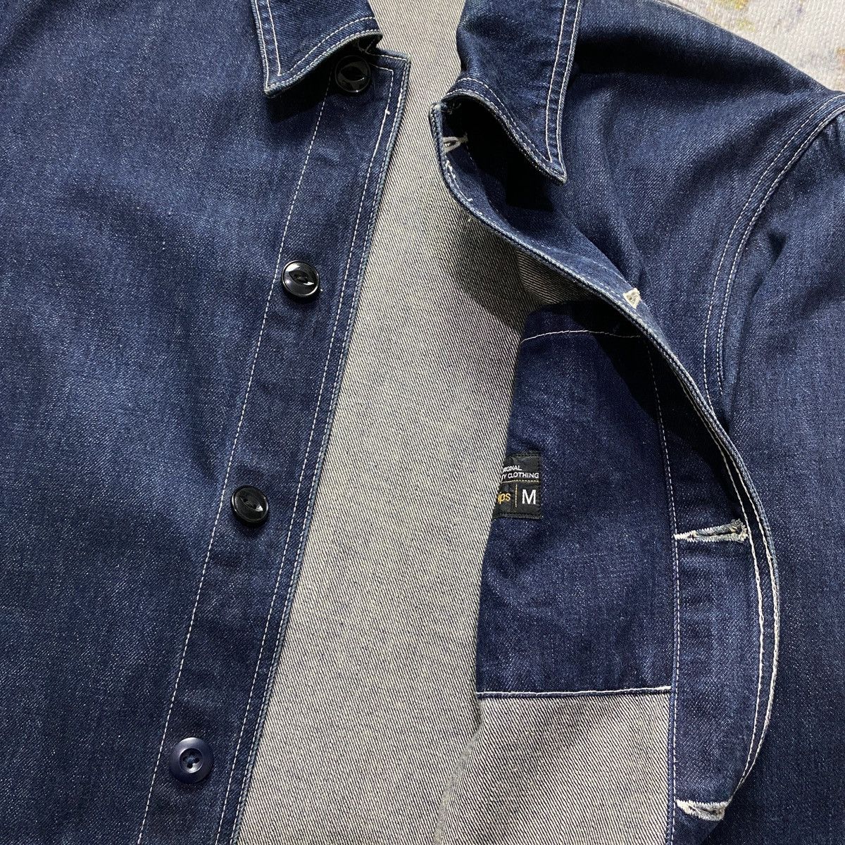 Japanese Brand Ships chore denim jacket Size US M / EU 48-50 / 2 - 5 Thumbnail