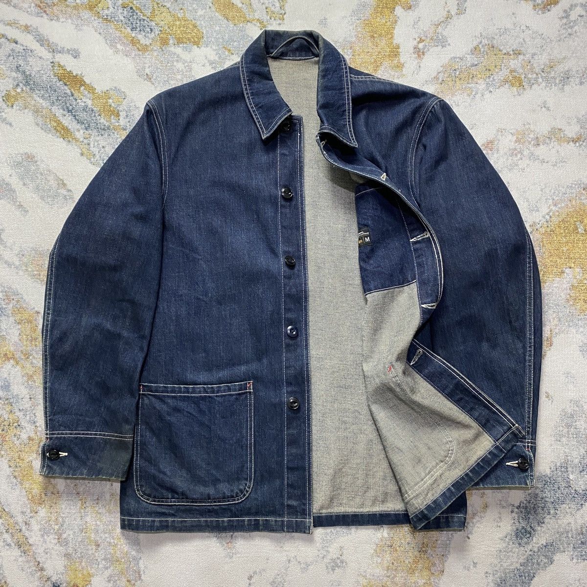 Japanese Brand Ships chore denim jacket Size US M / EU 48-50 / 2 - 4 Thumbnail