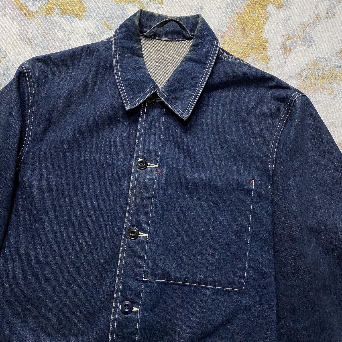 Japanese Brand Ships chore denim jacket Size US M / EU 48-50 / 2 - 2 Thumbnail