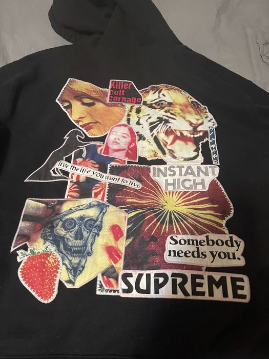 Supreme Supreme instant high patch hoodie | Grailed