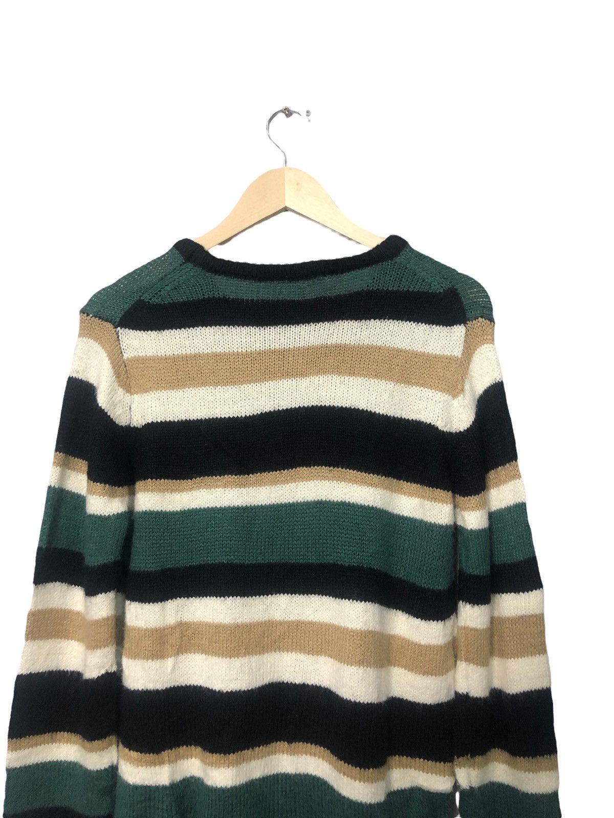 Aran Isles Knitwear × Homespun Knitwear Vintage GU Striped Knitwear Sweater Jumper Size US S / EU 44-46 / 1 - 8 Thumbnail