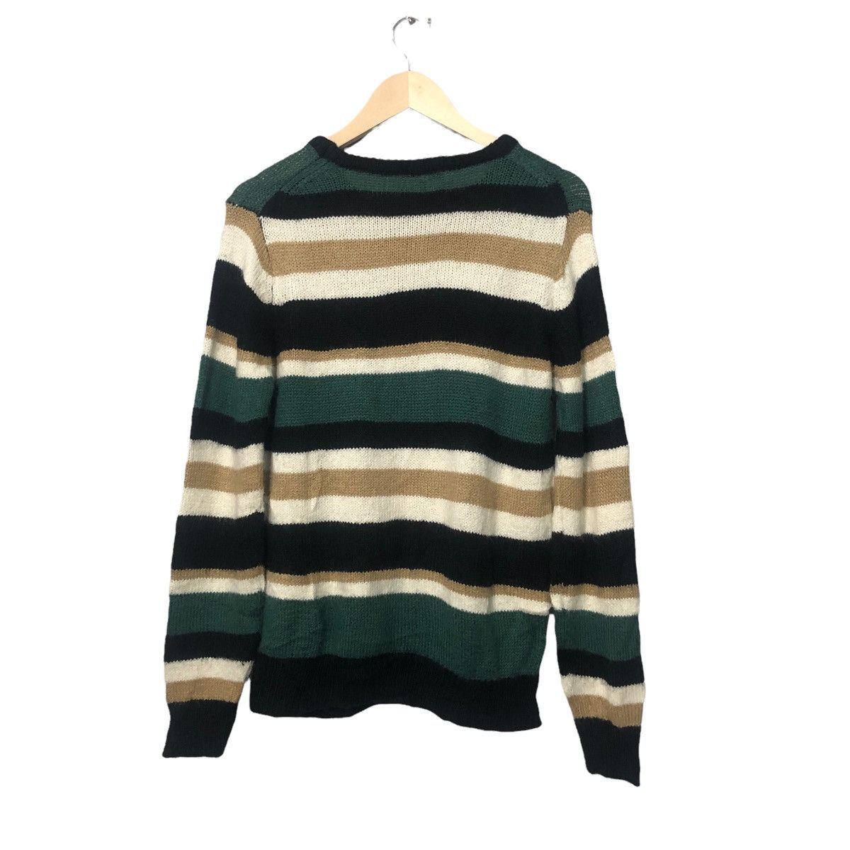 Aran Isles Knitwear × Homespun Knitwear Vintage GU Striped Knitwear Sweater Jumper Size US S / EU 44-46 / 1 - 5 Thumbnail