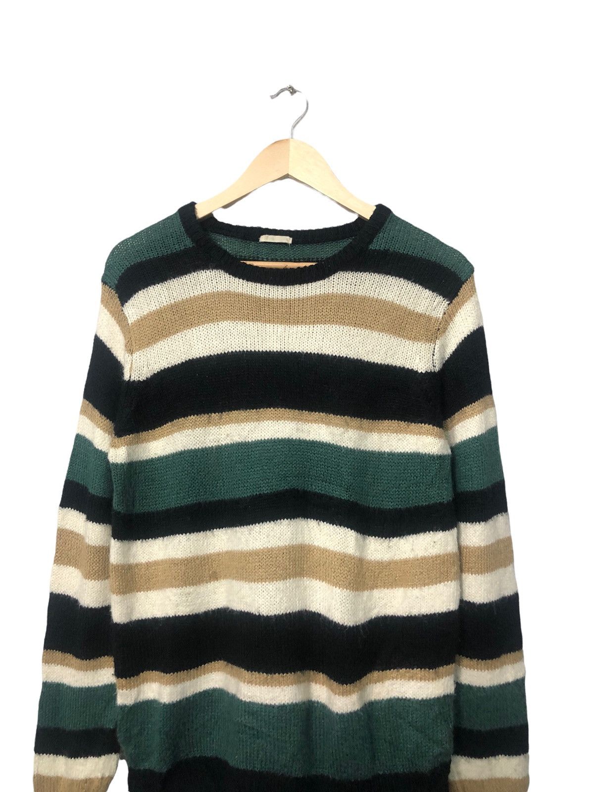 Aran Isles Knitwear × Homespun Knitwear Vintage GU Striped Knitwear Sweater Jumper Size US S / EU 44-46 / 1 - 4 Thumbnail