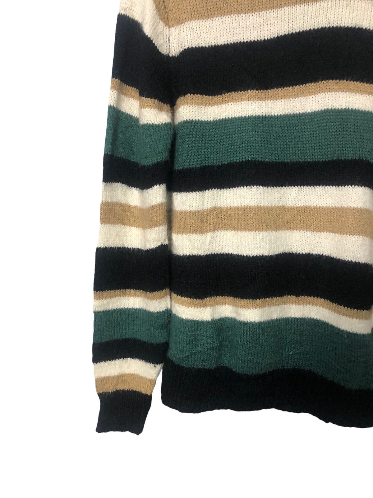 Aran Isles Knitwear × Homespun Knitwear Vintage GU Striped Knitwear Sweater Jumper Size US S / EU 44-46 / 1 - 7 Thumbnail