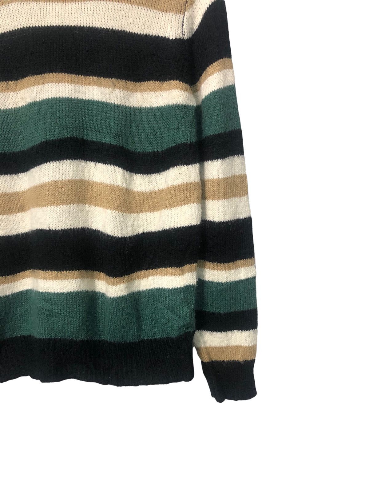 Aran Isles Knitwear × Homespun Knitwear Vintage GU Striped Knitwear Sweater Jumper Size US S / EU 44-46 / 1 - 2 Thumbnail