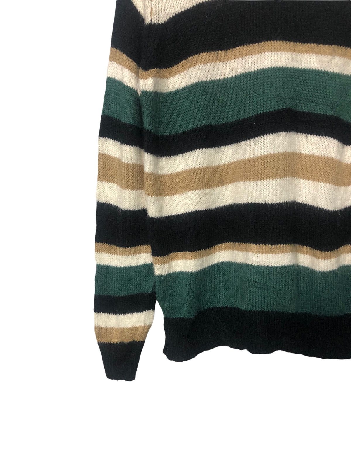 Aran Isles Knitwear × Homespun Knitwear Vintage GU Striped Knitwear Sweater Jumper Size US S / EU 44-46 / 1 - 3 Thumbnail