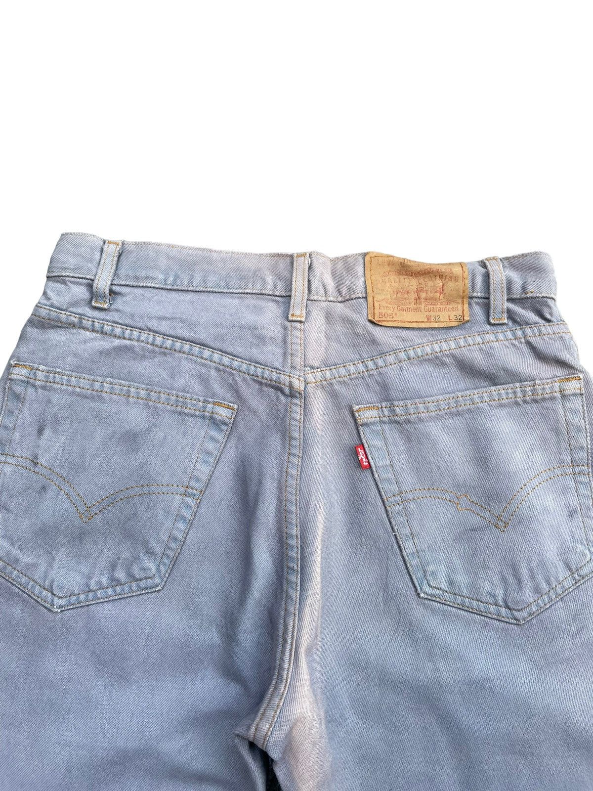Levi's Vintage 2000 Levis 505 e Light Purple Faded Denim Size US 32 / EU 48 - 9 Thumbnail