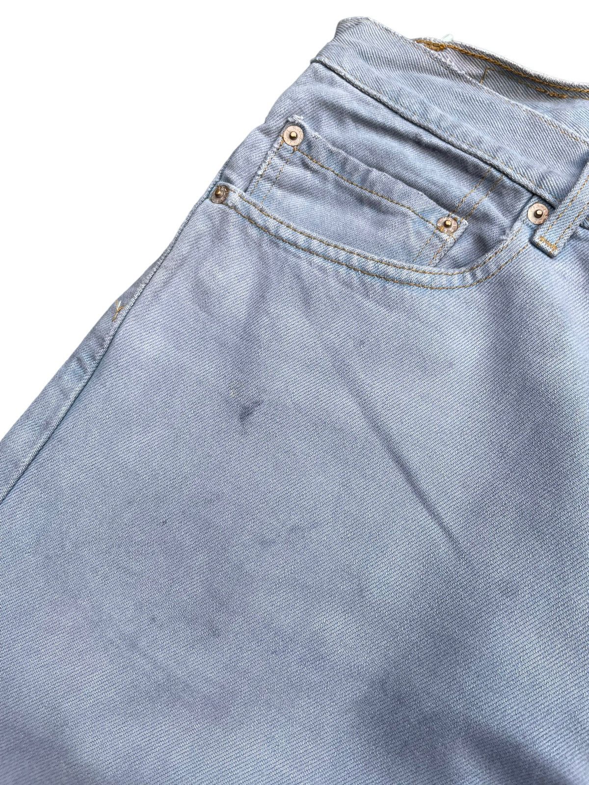 Levi's Vintage 2000 Levis 505 e Light Purple Faded Denim Size US 32 / EU 48 - 4 Thumbnail