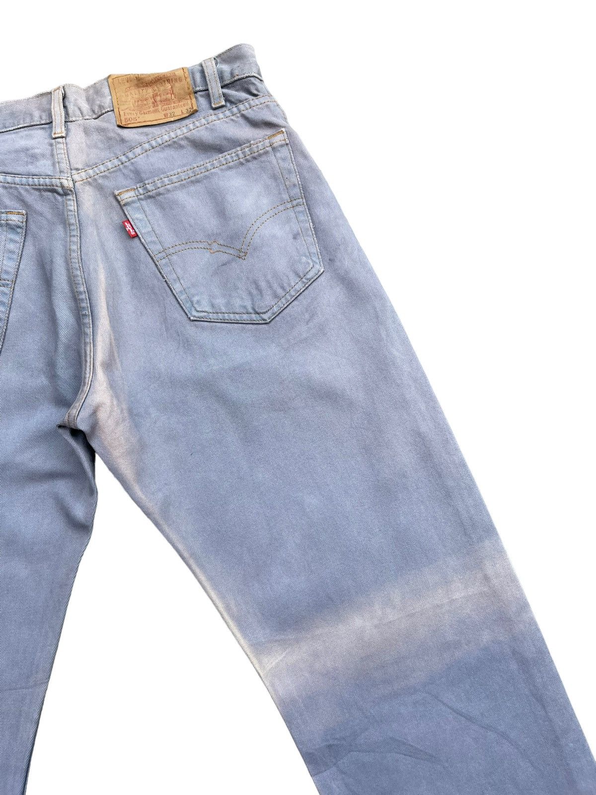 Levi's Vintage 2000 Levis 505 e Light Purple Faded Denim Size US 32 / EU 48 - 8 Thumbnail