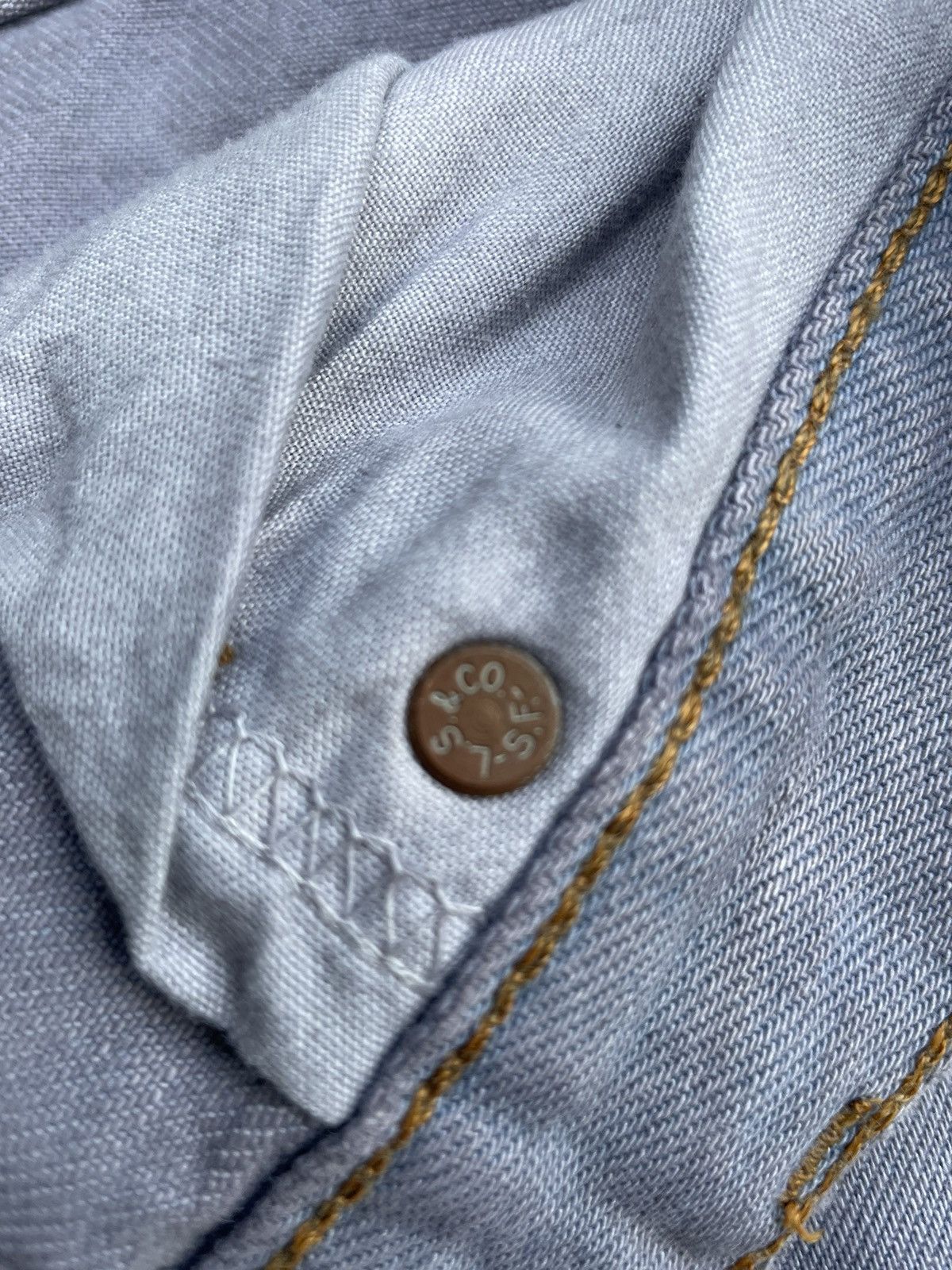 Levi's Vintage 2000 Levis 505 e Light Purple Faded Denim Size US 32 / EU 48 - 15 Thumbnail