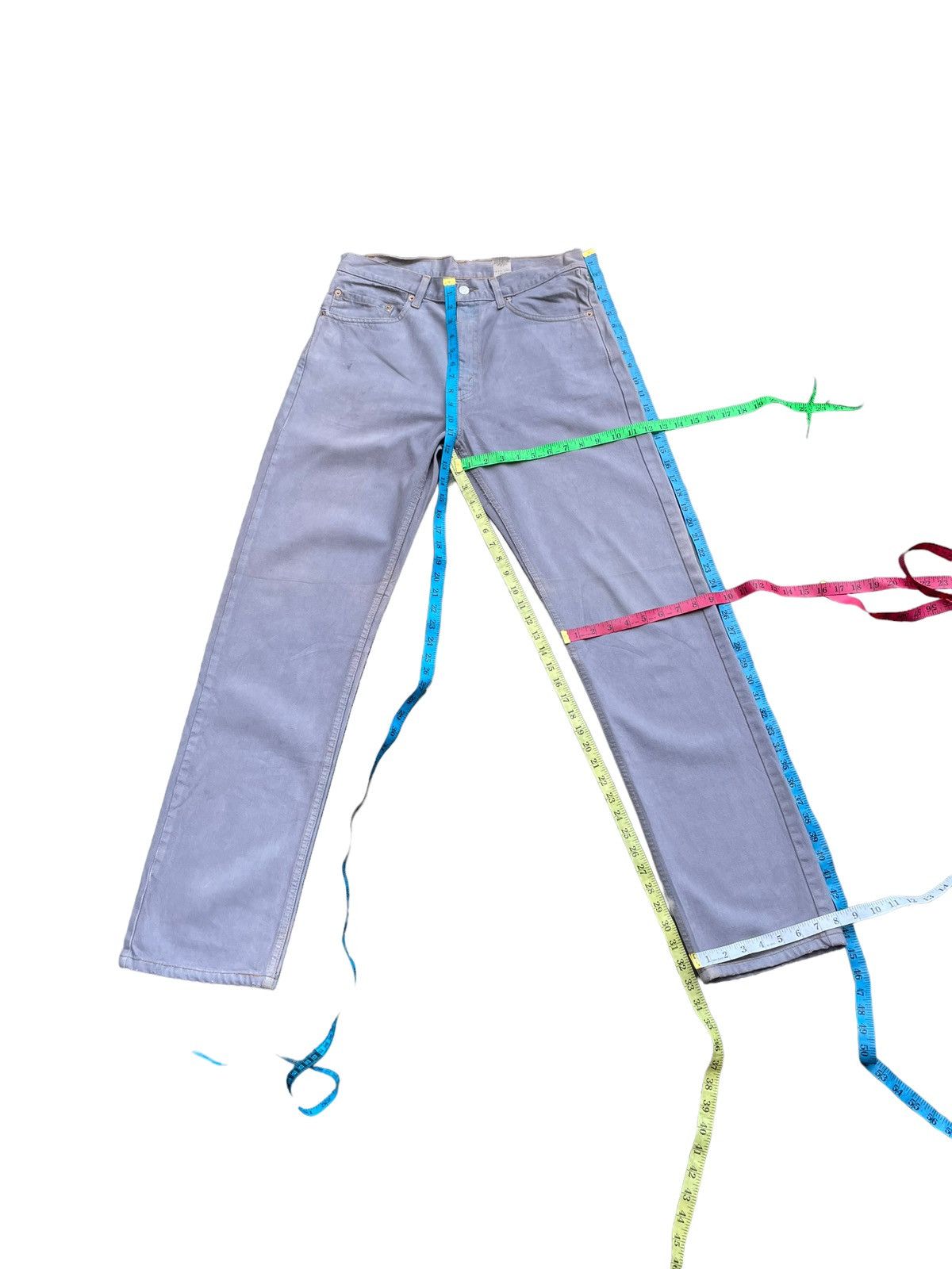 Levi's Vintage 2000 Levis 505 e Light Purple Faded Denim Size US 32 / EU 48 - 21 Thumbnail