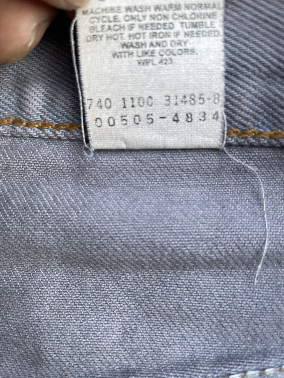 Levi's Vintage 2000 Levis 505 e Light Purple Faded Denim Size US 32 / EU 48 - 13 Thumbnail