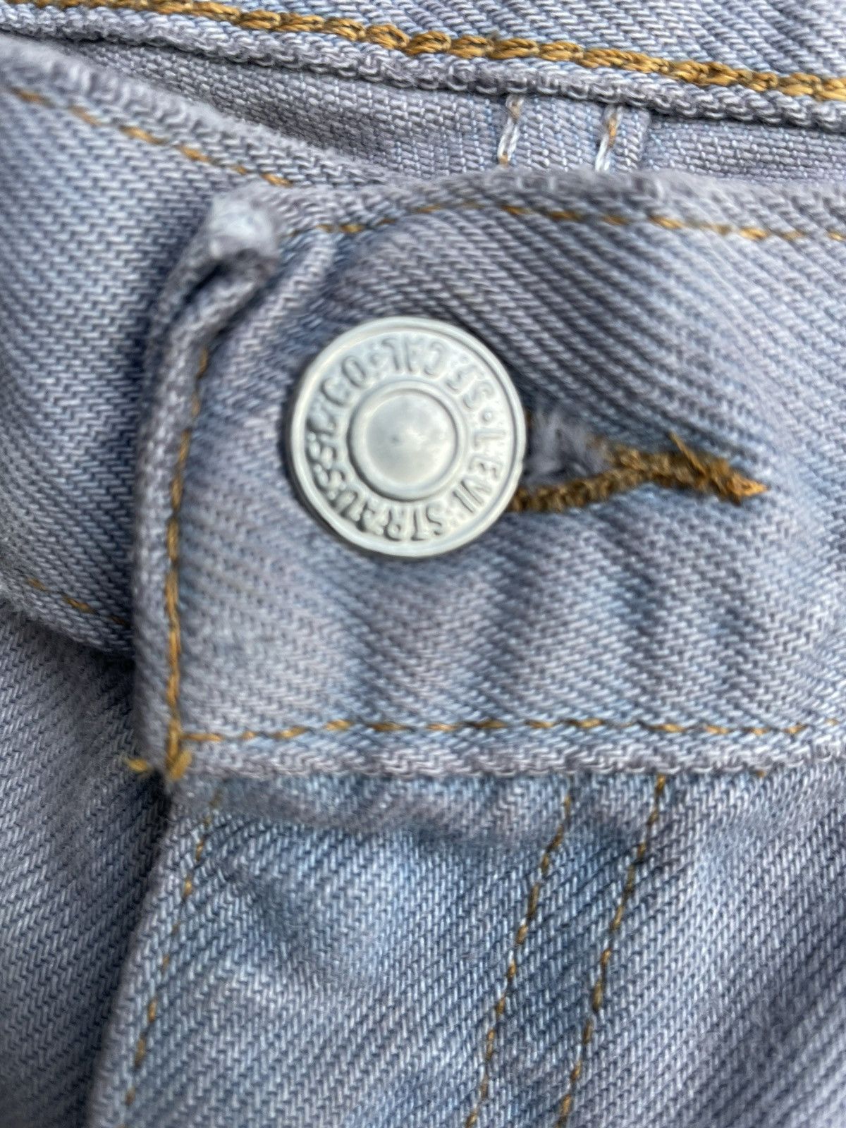 Levi's Vintage 2000 Levis 505 e Light Purple Faded Denim Size US 32 / EU 48 - 17 Thumbnail