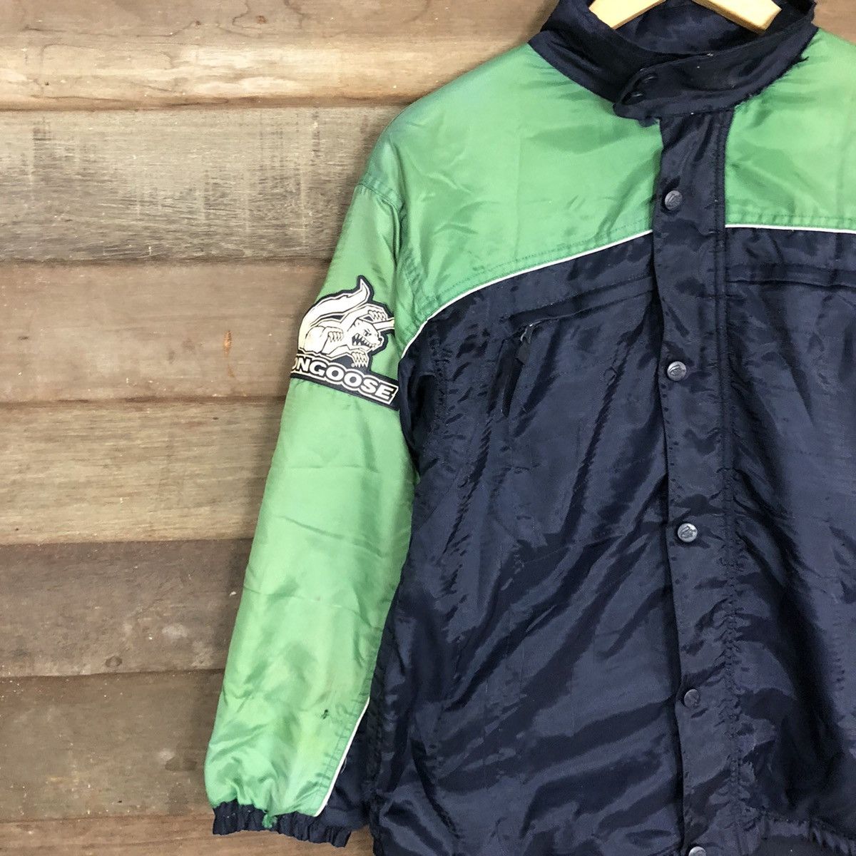 Japanese Brand D Mongoose Target vintage BMX Dark blue Jacket #c1181 Size US S / EU 44-46 / 1 - 7 Thumbnail