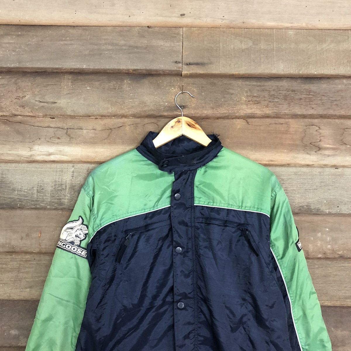 Japanese Brand D Mongoose Target vintage BMX Dark blue Jacket #c1181 Size US S / EU 44-46 / 1 - 2 Thumbnail