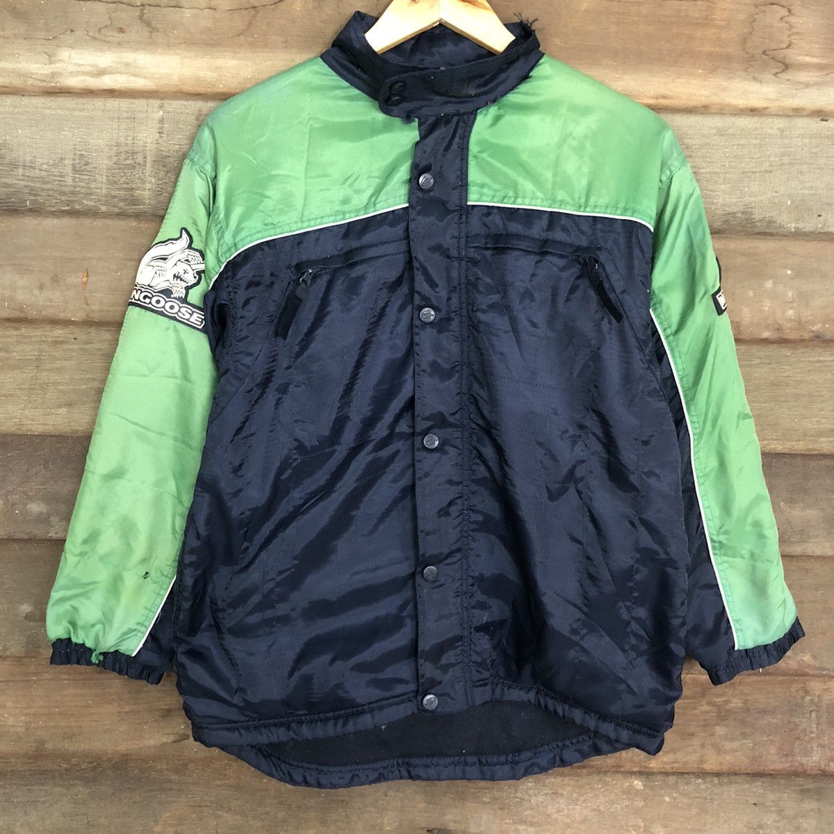 Japanese Brand D Mongoose Target vintage BMX Dark blue Jacket #c1181 Size US S / EU 44-46 / 1 - 8 Thumbnail