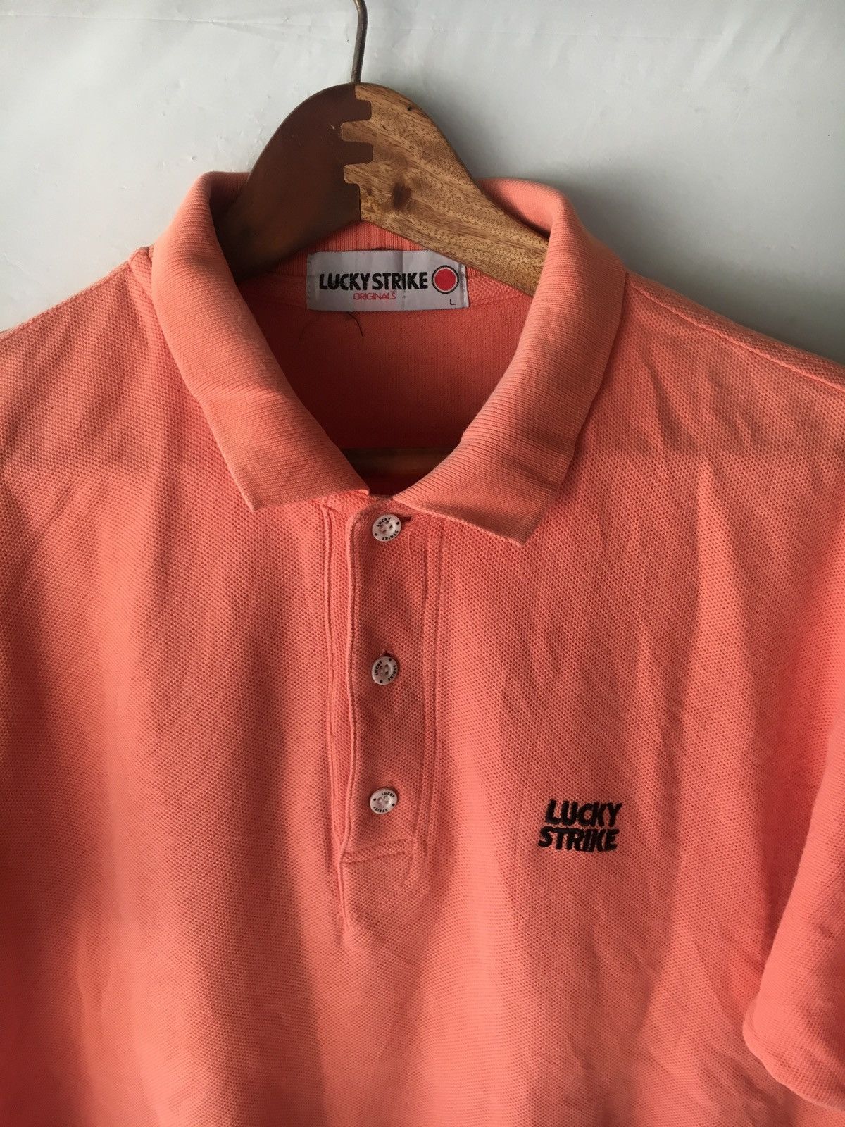 Vintage VINTAGE LUCKY STRIKE 90s POLOS SHIRT Size US L / EU 52-54 / 3 - 2 Thumbnail