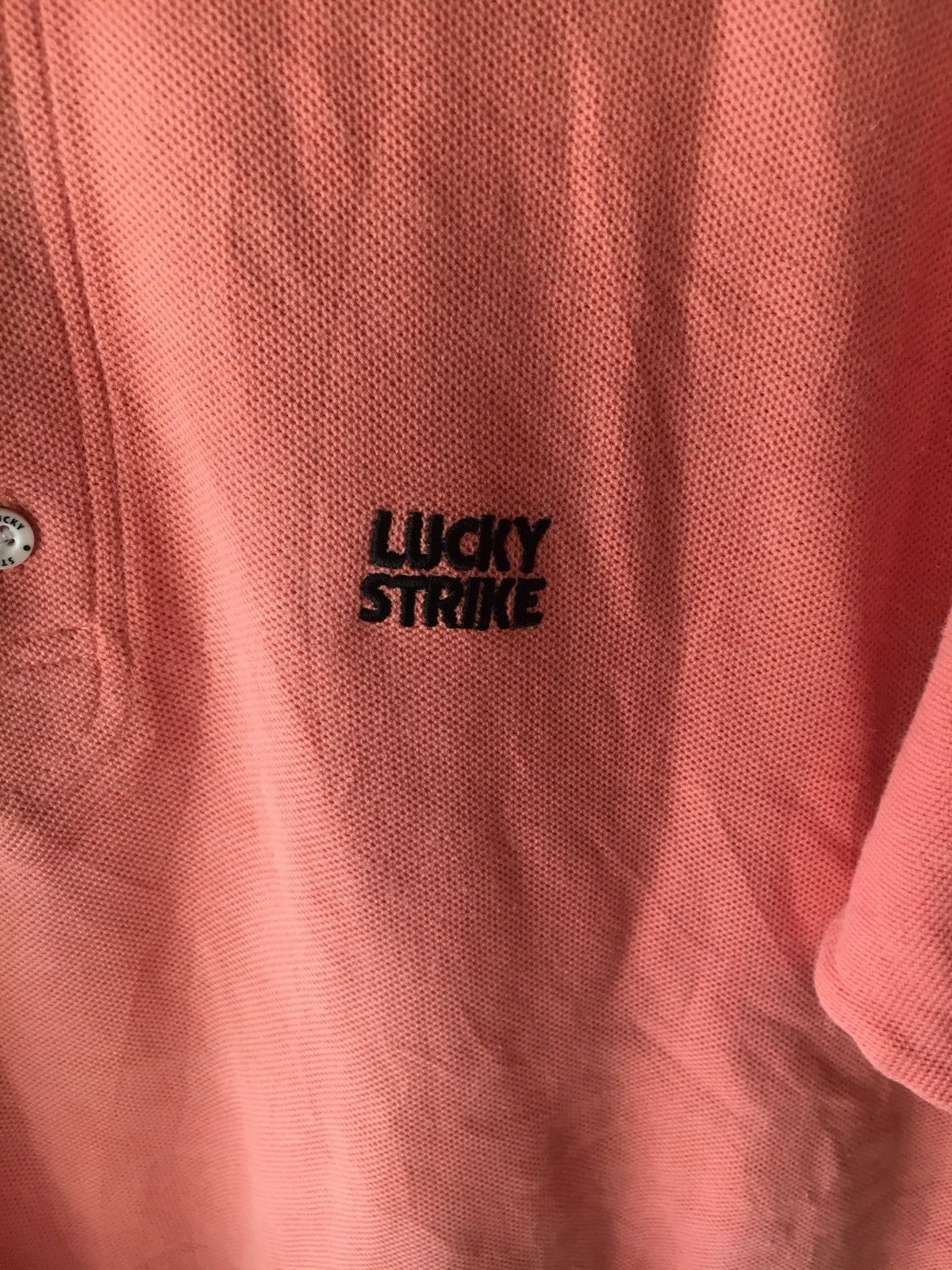 Vintage VINTAGE LUCKY STRIKE 90s POLOS SHIRT Size US L / EU 52-54 / 3 - 5 Thumbnail