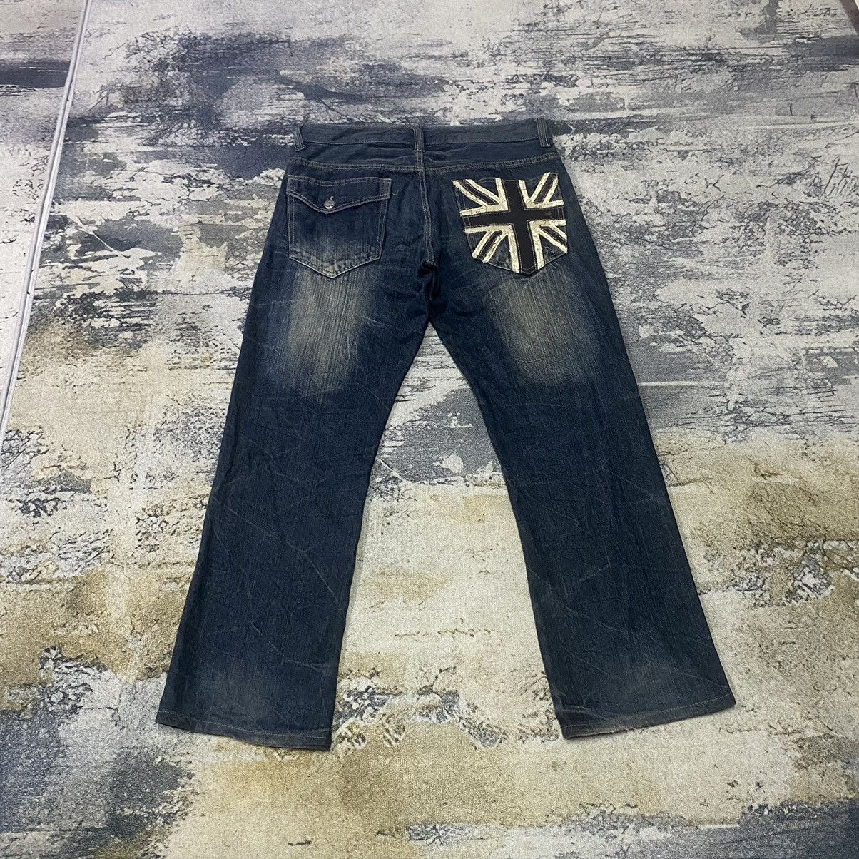 image of Japanese Nice Design Denim Jeans in Dark Blue, Men's (Size 35)