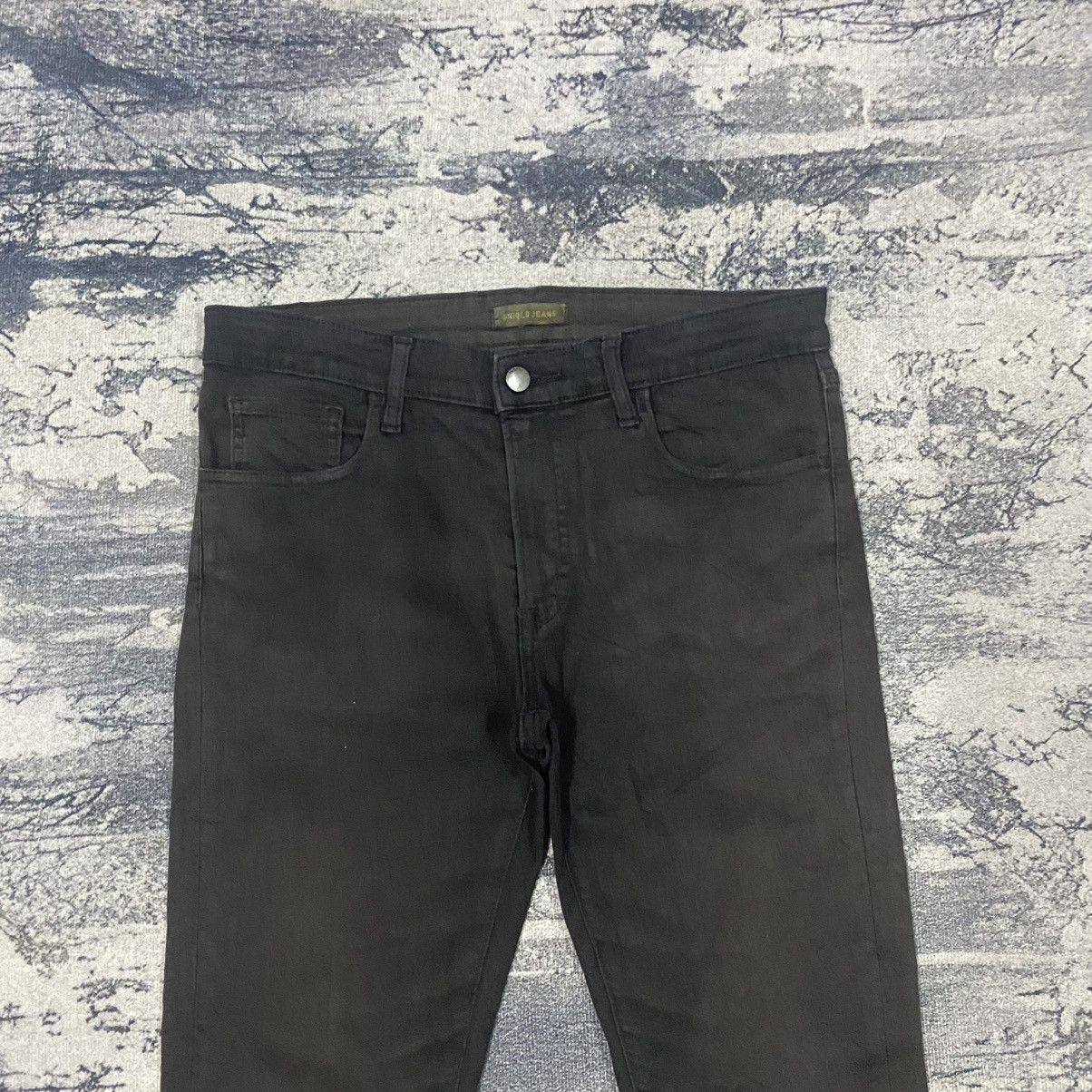 Japanese Brand × Vintage Vintage Japanese Uniqlo Faded Black Tapered Skinny Pants Size US 33 - 2 Thumbnail