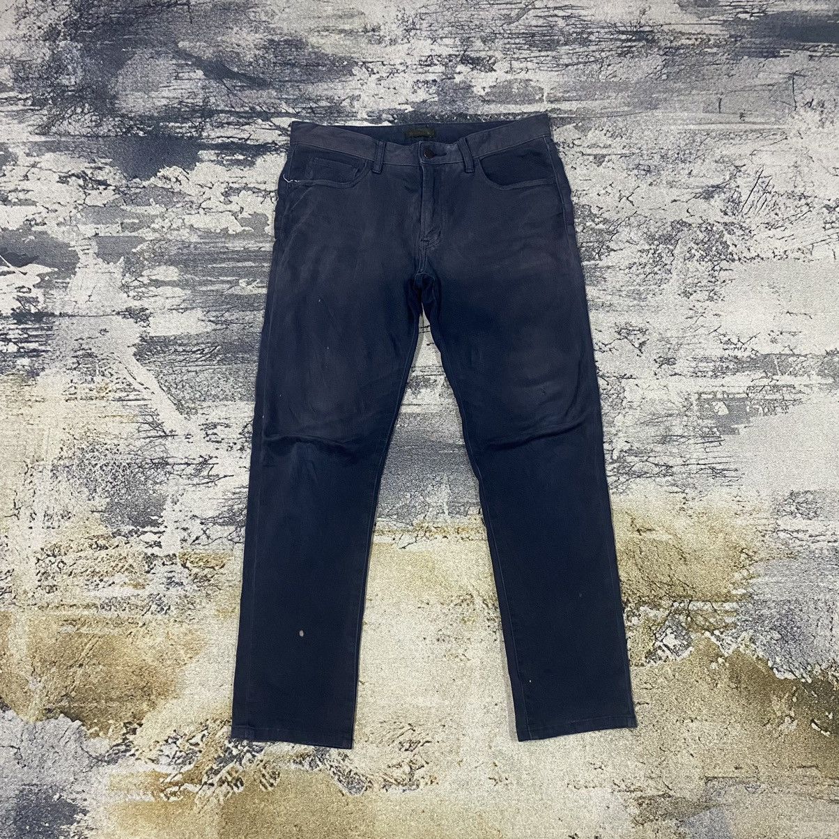 image of Faded Glory x Vintage Japanese Uniqlo Faded Tapered Skinny Pants in Faded Dark Blue, Men's (Size 33