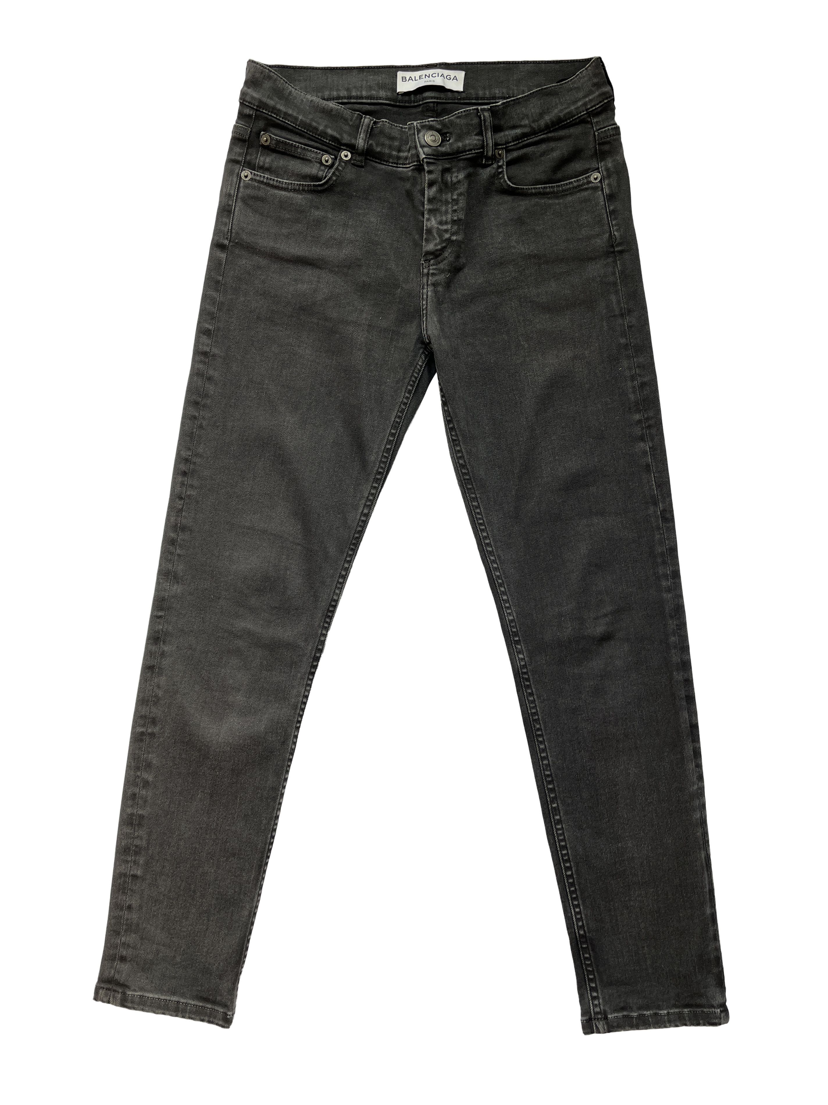 image of 2017 Balenciaga Demna Washed-Out Black Jeans in Washed/Out Black, Women's (Size 29)