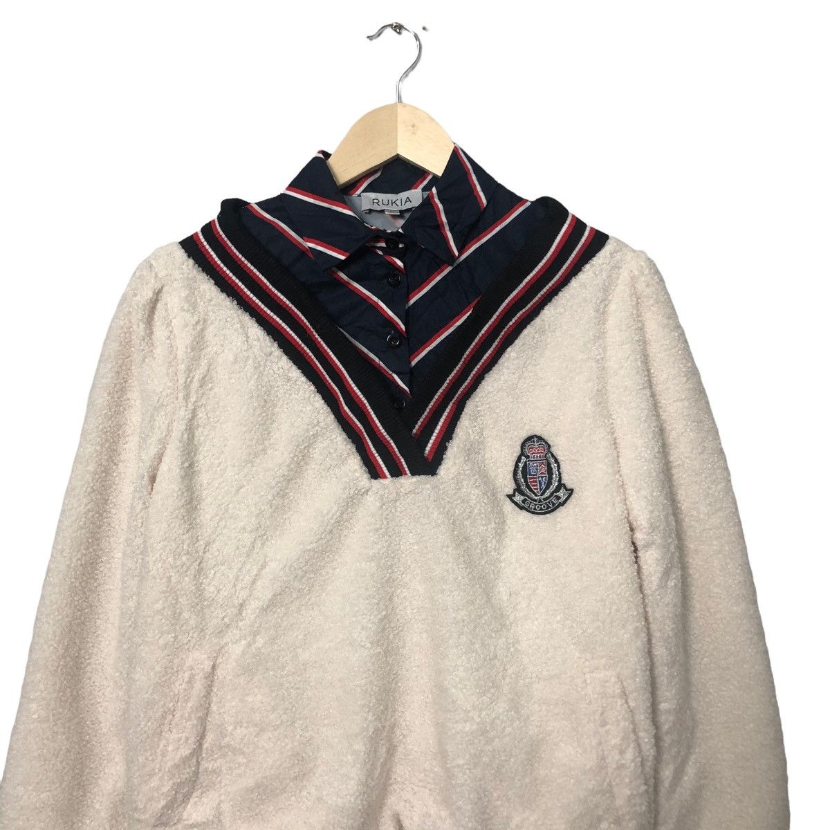 Japanese Brand Vintage Rukia Groove Big Logo Fleece Sweater Sweatshirt Size US M / EU 48-50 / 2 - 4 Thumbnail
