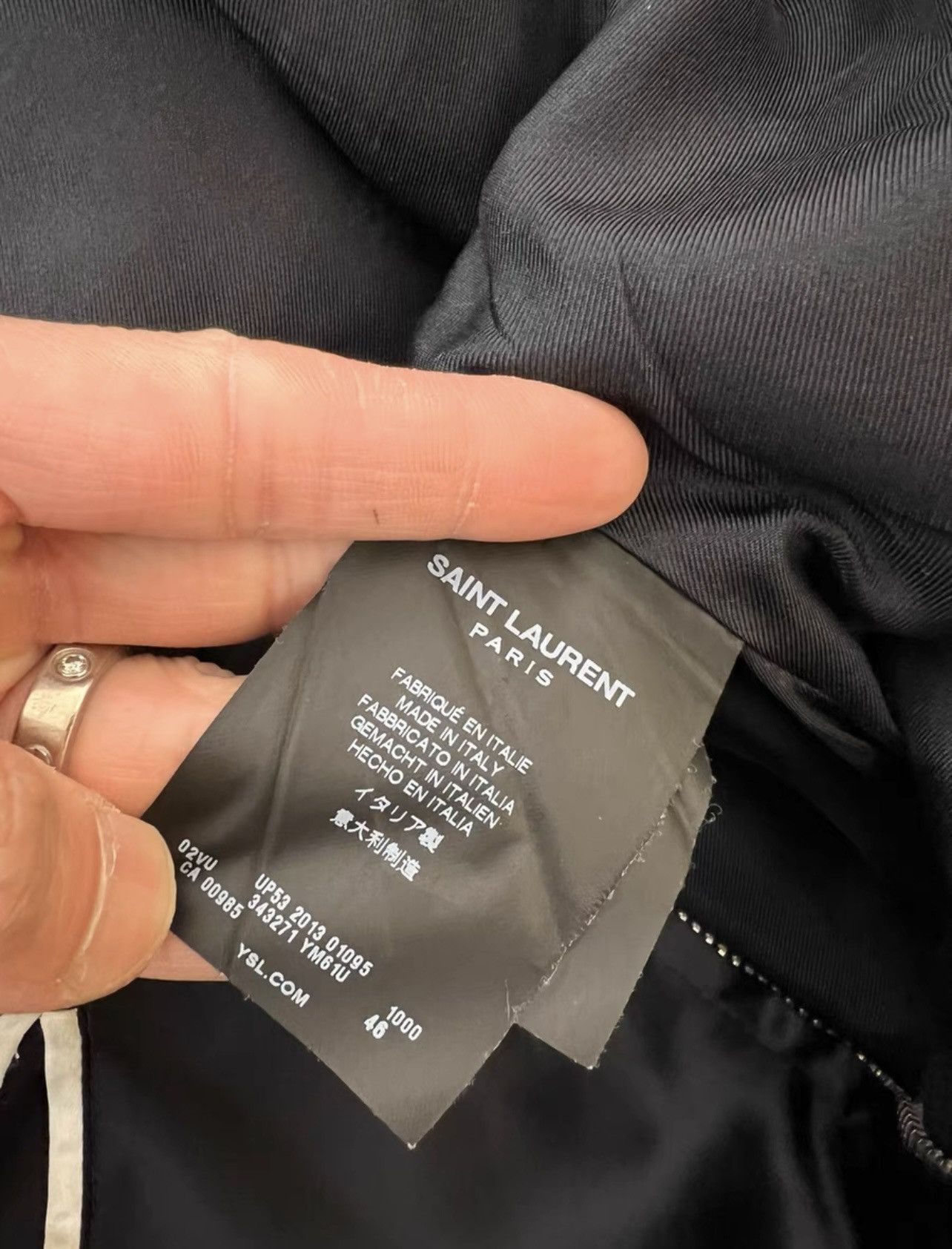 Saint Laurent Paris *RARE* Saint Laurent Paris SS14 Bloody Luster Bomber SZ46 Size US S / EU 44-46 / 1 - 5 Thumbnail
