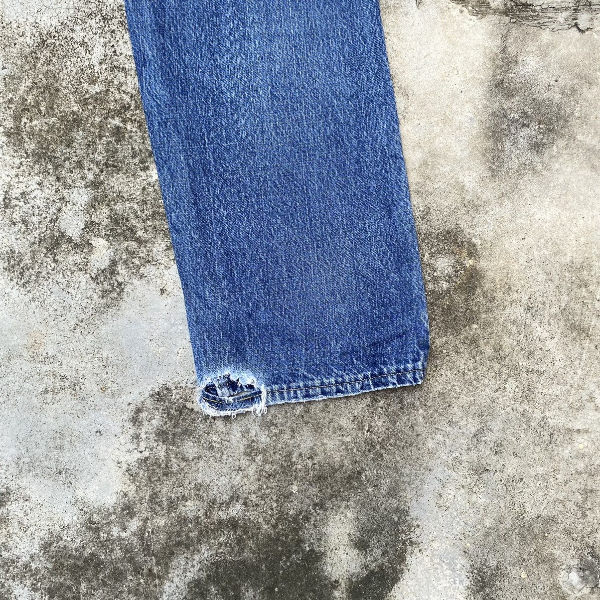 Jean × Lee × Vintage Gcw23🔥Vintage Lee Big Size Distressed Jeans 39x29 Size US 38 / EU 54 - 9 Thumbnail