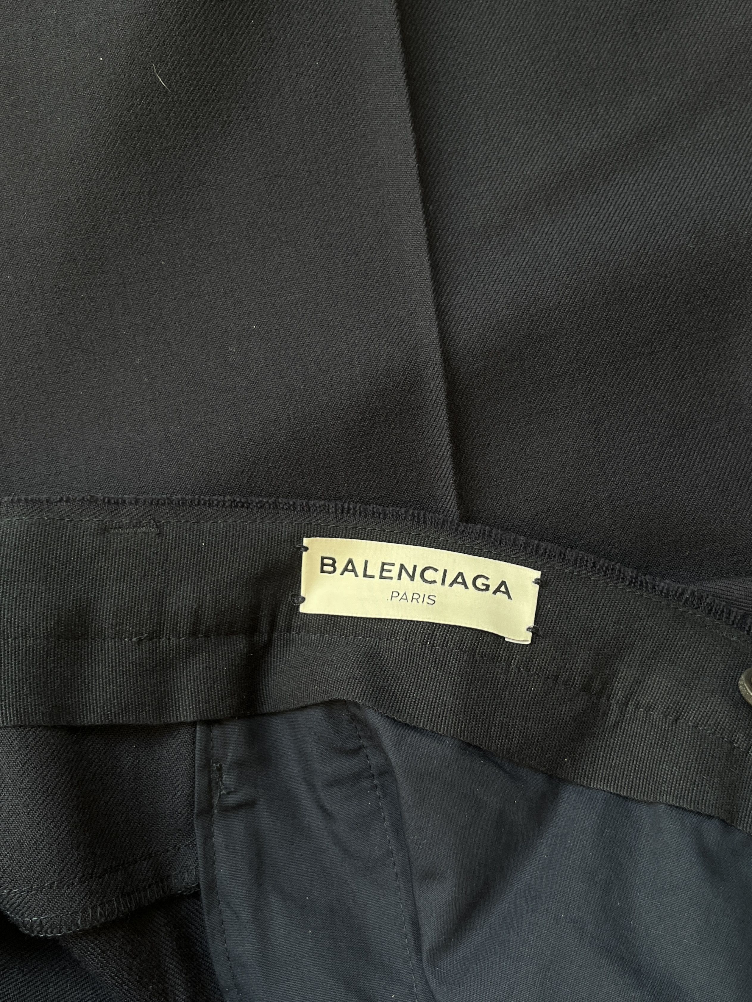 Balenciaga ⚡️QUICK SALE⚡️SAMPLE Balenciaga Demna Navy Trousers Pants Size US 33 - 4 Thumbnail