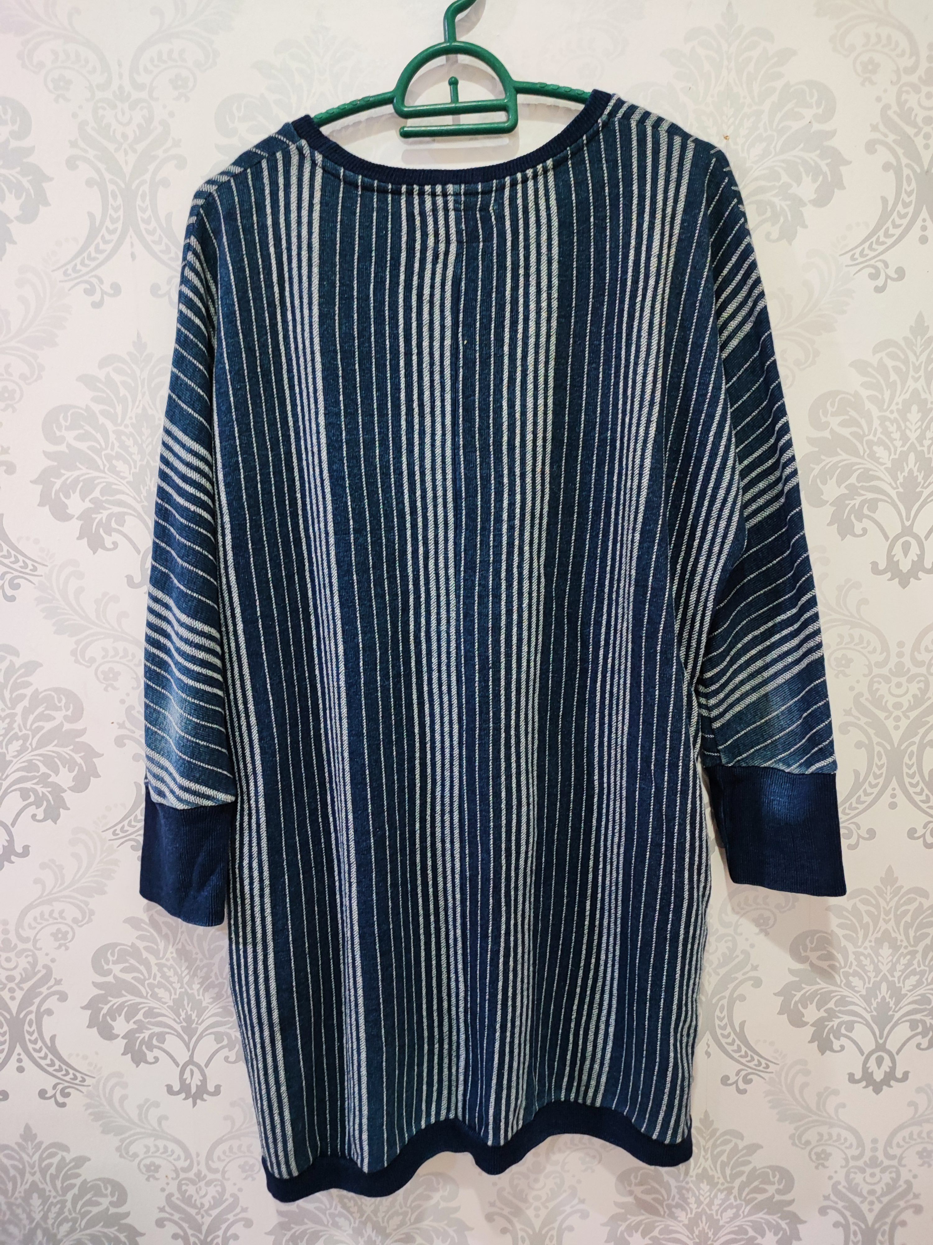Blue Blue Japan Blue Blue Japan Oversized Long Indigo Striped Shirt Size US M / EU 48-50 / 2 - 2 Thumbnail