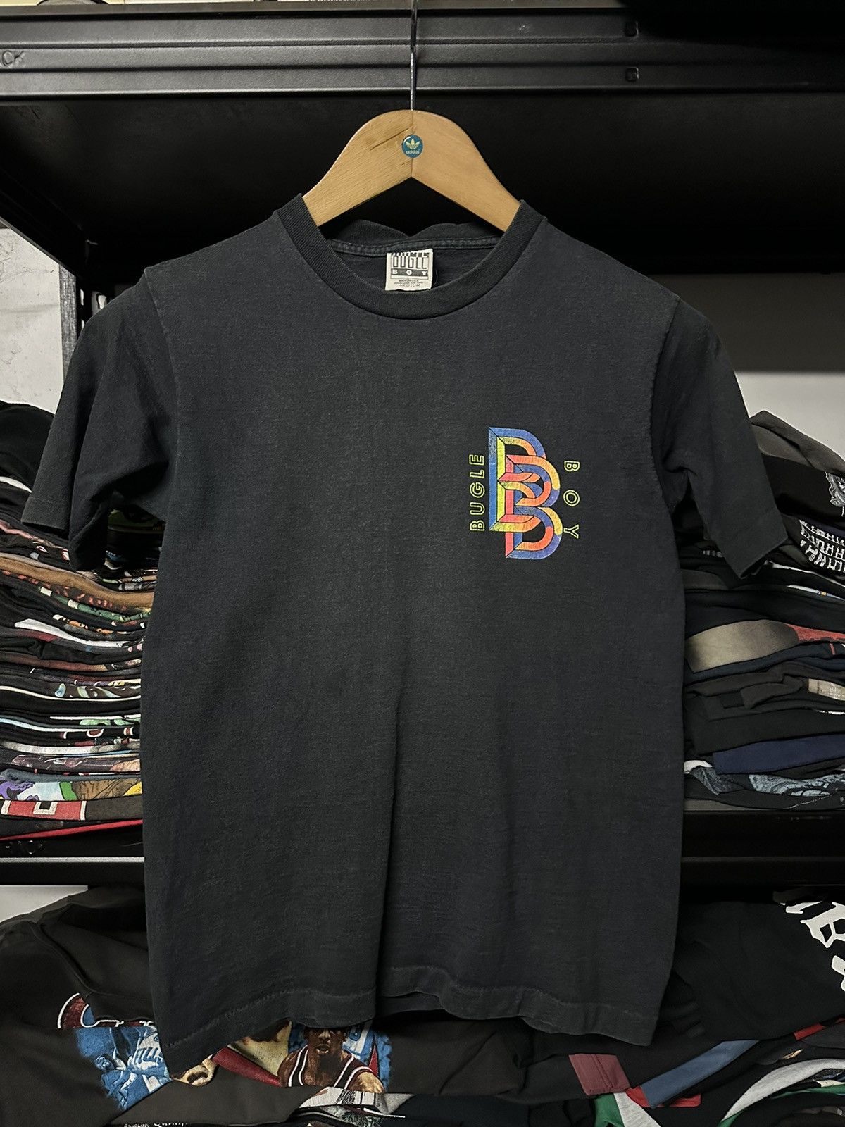 Vintage 80s Bugle Boy Surfboard Faded Tee