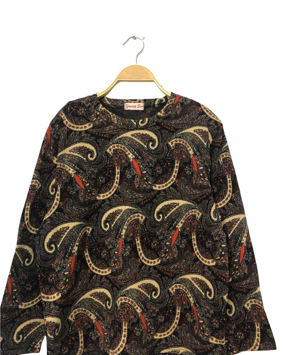 Japanese Brand Vintage Young Sin Long Sleeve Shirt Blouse Size M / US 6-8 / IT 42-44 - 4 Thumbnail