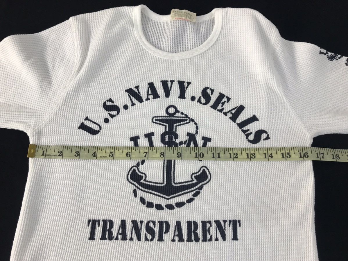 Japanese Brand Beaumere Global Peace US Navy Seals USN Side Tape Tee K2215j Size S / US 4 / IT 40 - 10 Thumbnail