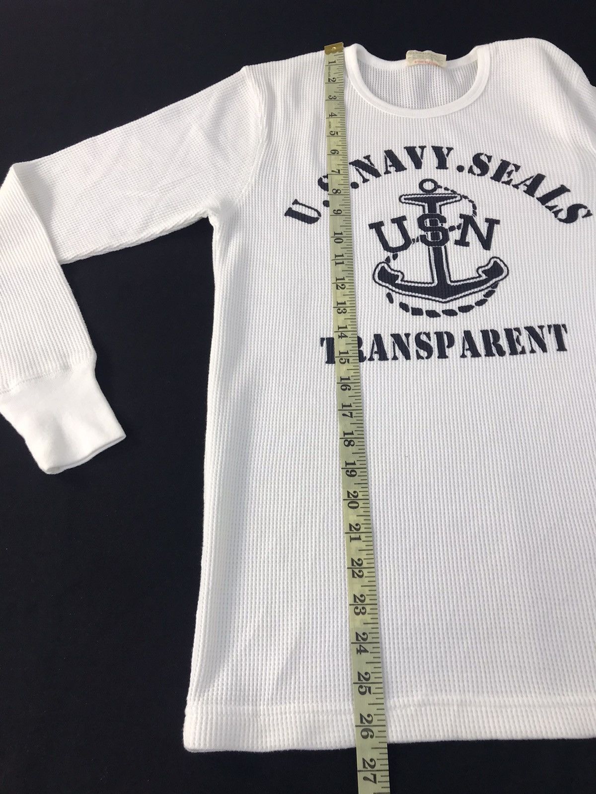 Japanese Brand Beaumere Global Peace US Navy Seals USN Side Tape Tee K2215j Size S / US 4 / IT 40 - 11 Thumbnail