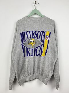 Urban Outfitters Vintage Champion Minnesota Vikings Pro Line Crew Neck  Sweatshirt in Gray for Men