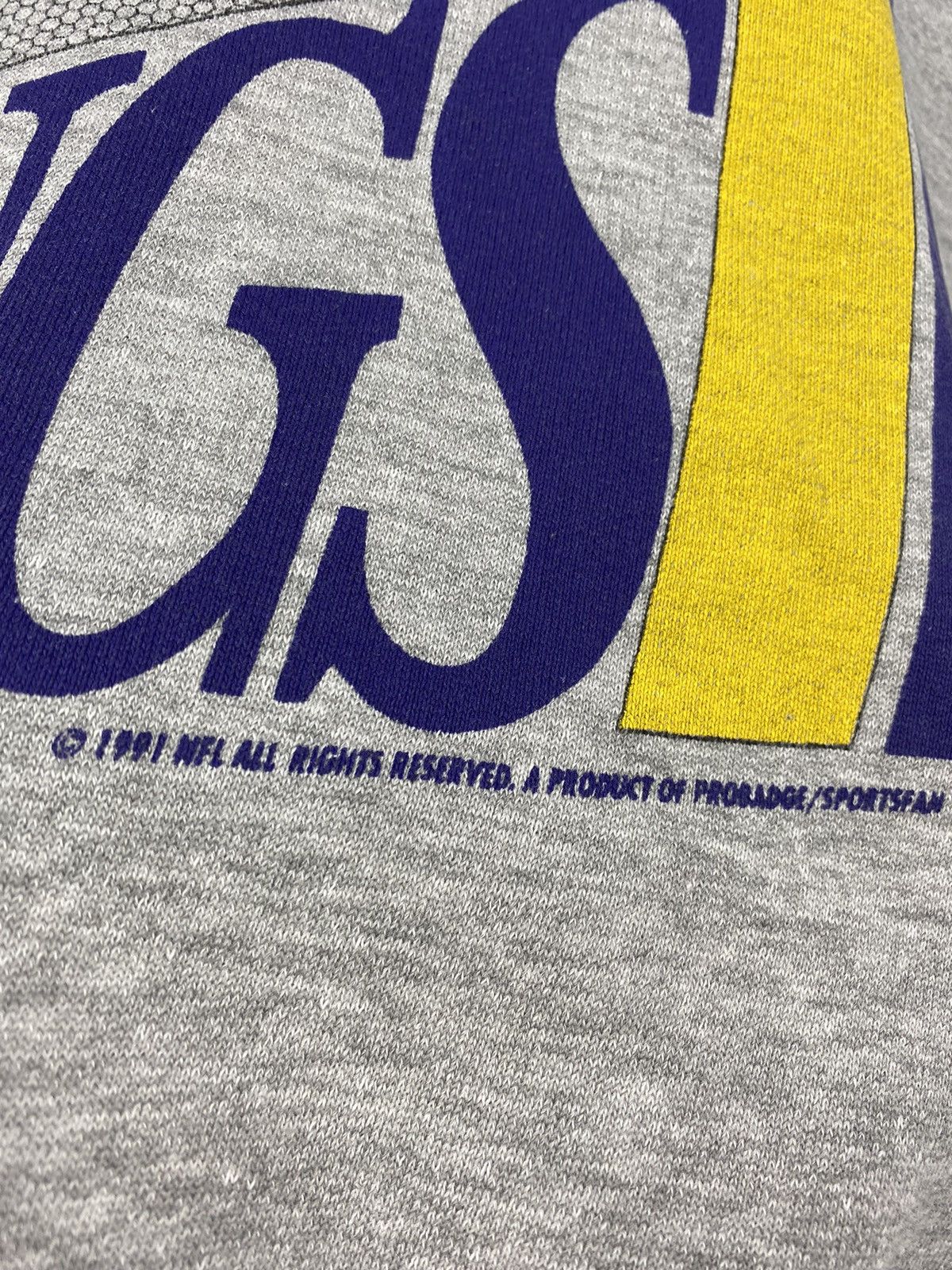 NFL Vintage Minnesota Vikings 1991 NFL Sweatshirt Buffalo 49ERS Size US L / EU 52-54 / 3 - 3 Thumbnail