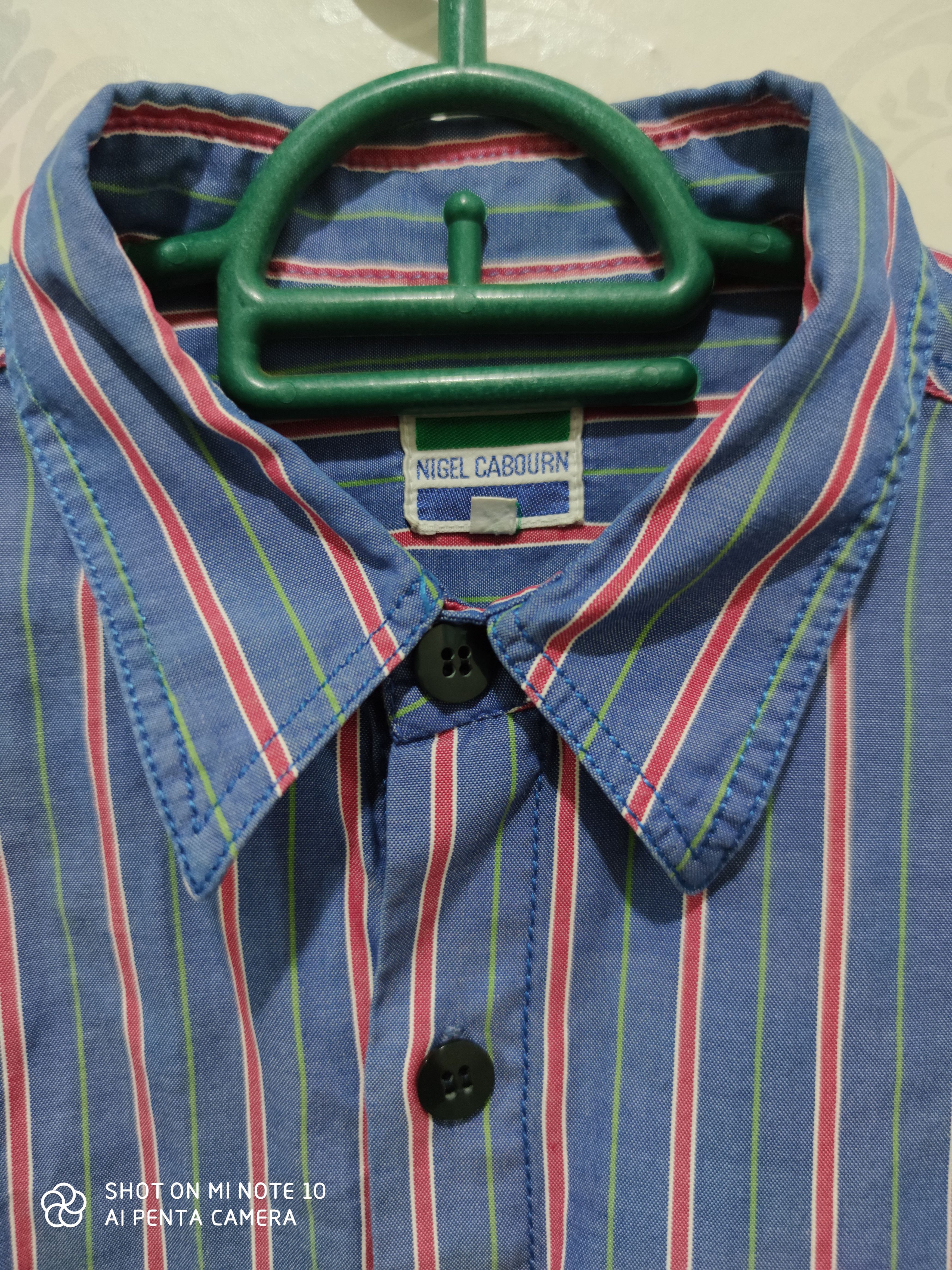 Nigel Cabourn Vintage Nigel Cabourn Long Sleeve Stripe Button Up Shirt Size US M / EU 48-50 / 2 - 2 Thumbnail