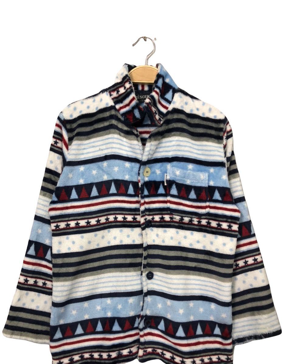 Japanese Brand Vintage Crescere Button Ups Fleece Sweater Size US S / EU 44-46 / 1 - 4 Thumbnail