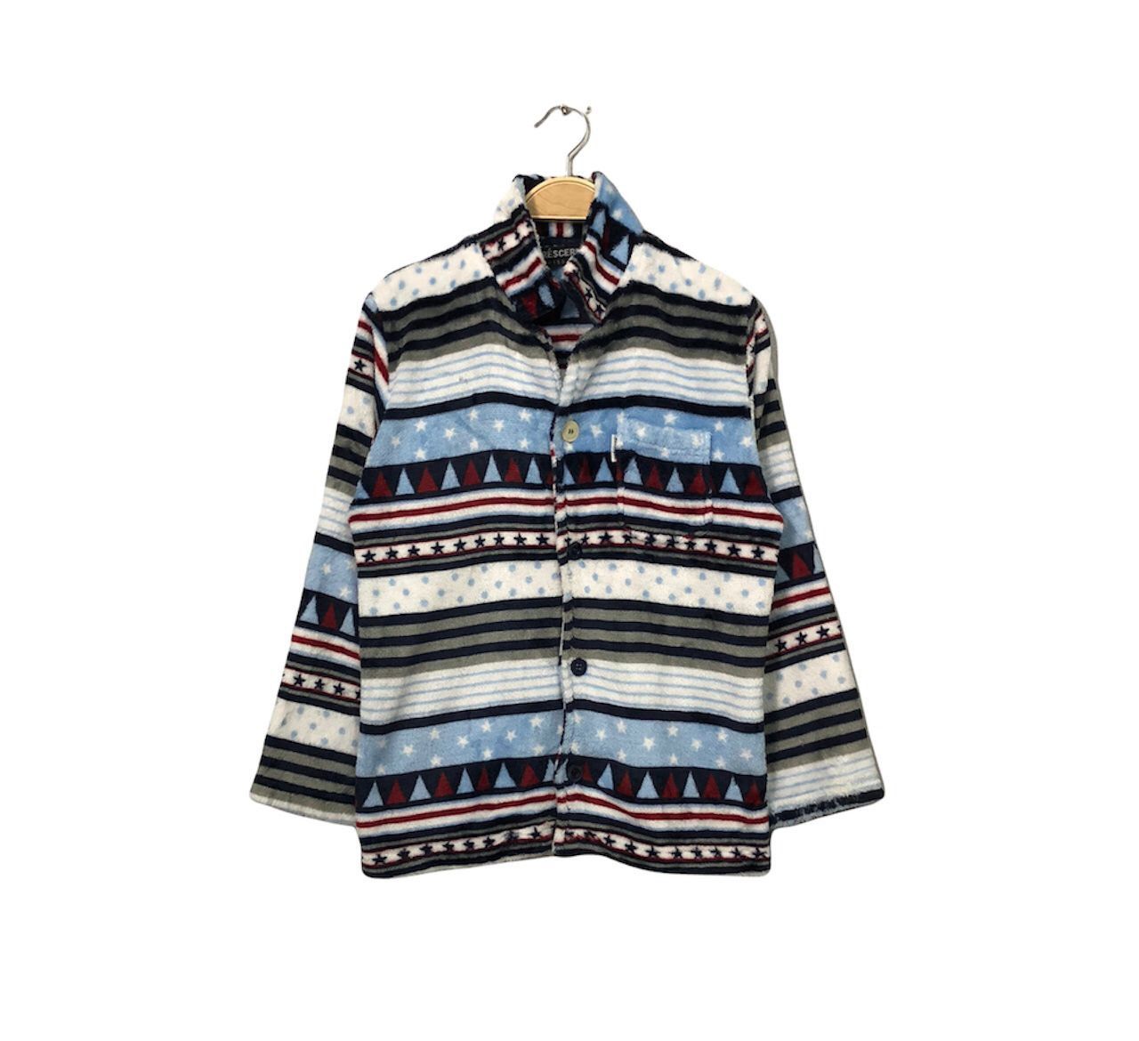 Japanese Brand Vintage Crescere Button Ups Fleece Sweater Size US S / EU 44-46 / 1 - 1 Thumbnail