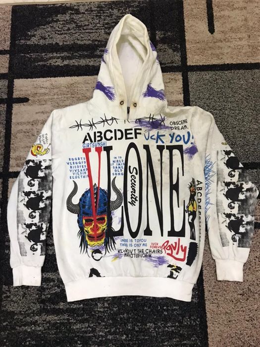 Vlone sale graffiti hoodie