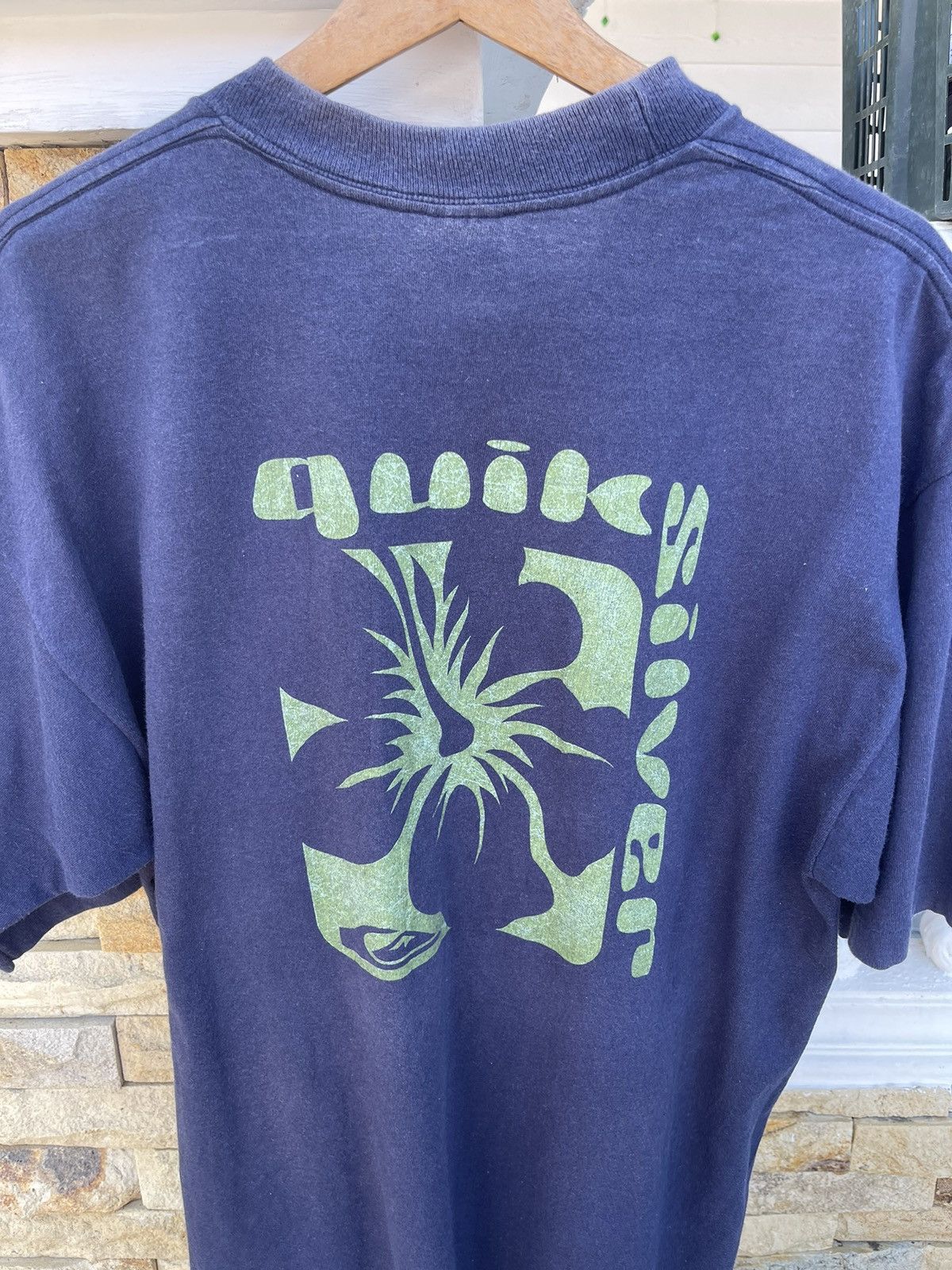 Quiksilver Last Drop🔥Rarest🔥Vintage 90s Quiksilver SUN FADED T Shirt Size US L / EU 52-54 / 3 - 2 Thumbnail