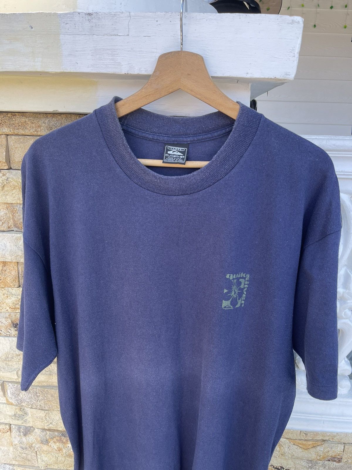Quiksilver Last Drop🔥Rarest🔥Vintage 90s Quiksilver SUN FADED T Shirt Size US L / EU 52-54 / 3 - 4 Thumbnail