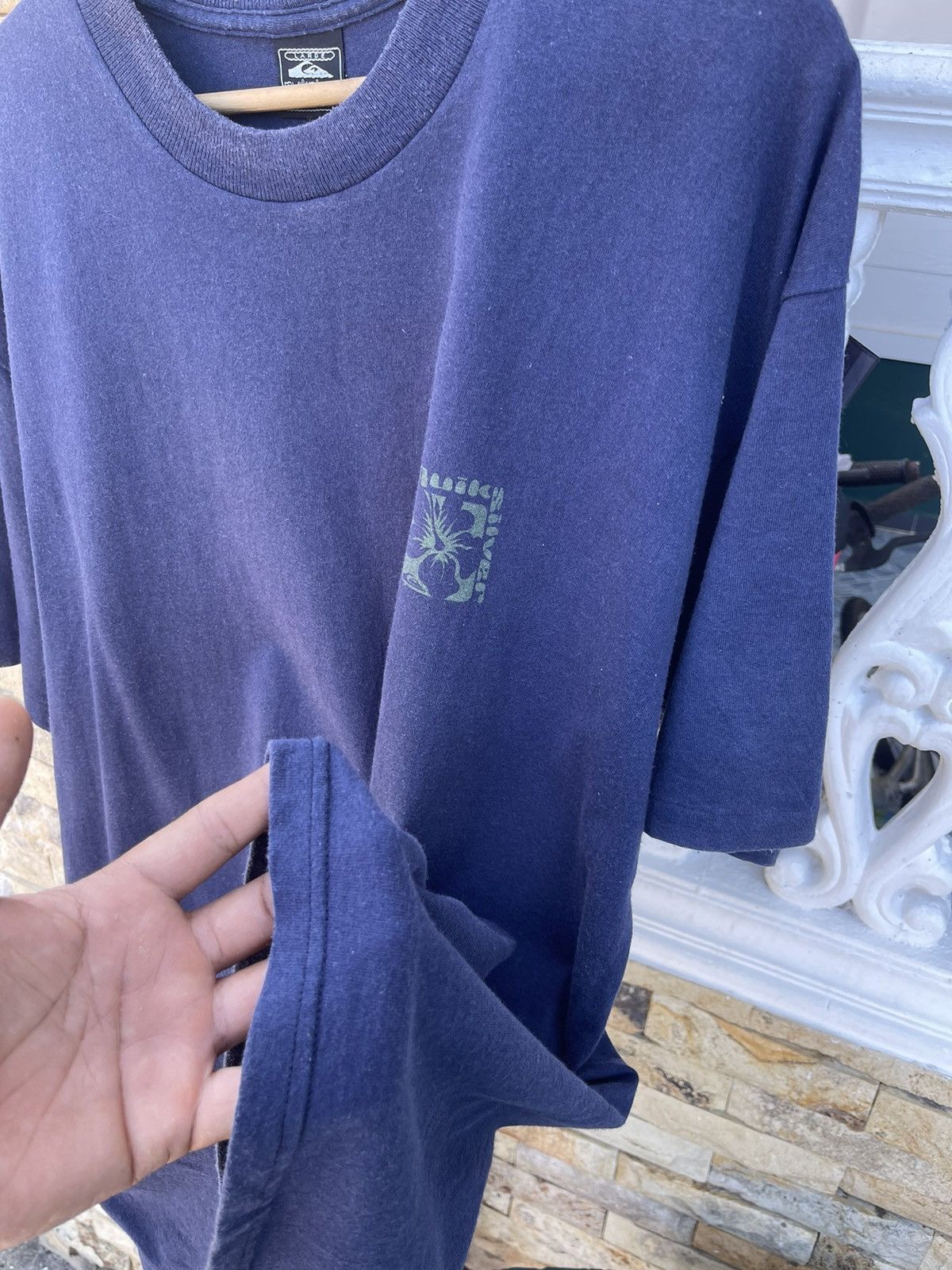Quiksilver Last Drop🔥Rarest🔥Vintage 90s Quiksilver SUN FADED T Shirt Size US L / EU 52-54 / 3 - 8 Thumbnail