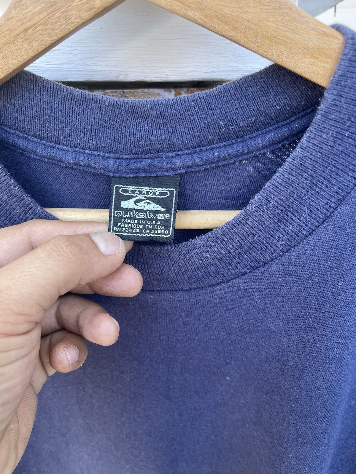 Quiksilver Last Drop🔥Rarest🔥Vintage 90s Quiksilver SUN FADED T Shirt Size US L / EU 52-54 / 3 - 5 Thumbnail
