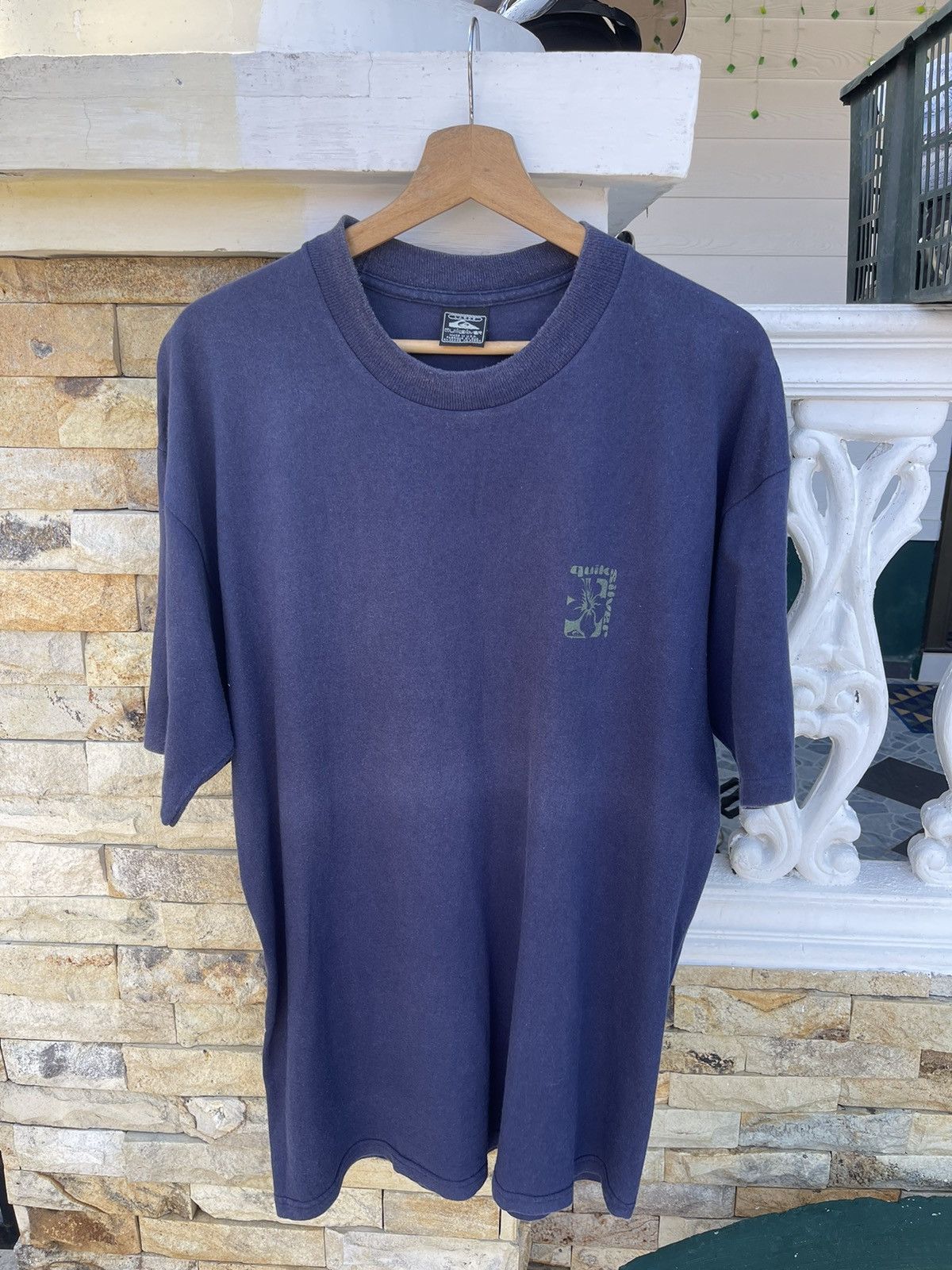 Quiksilver Last Drop🔥Rarest🔥Vintage 90s Quiksilver SUN FADED T Shirt Size US L / EU 52-54 / 3 - 3 Thumbnail