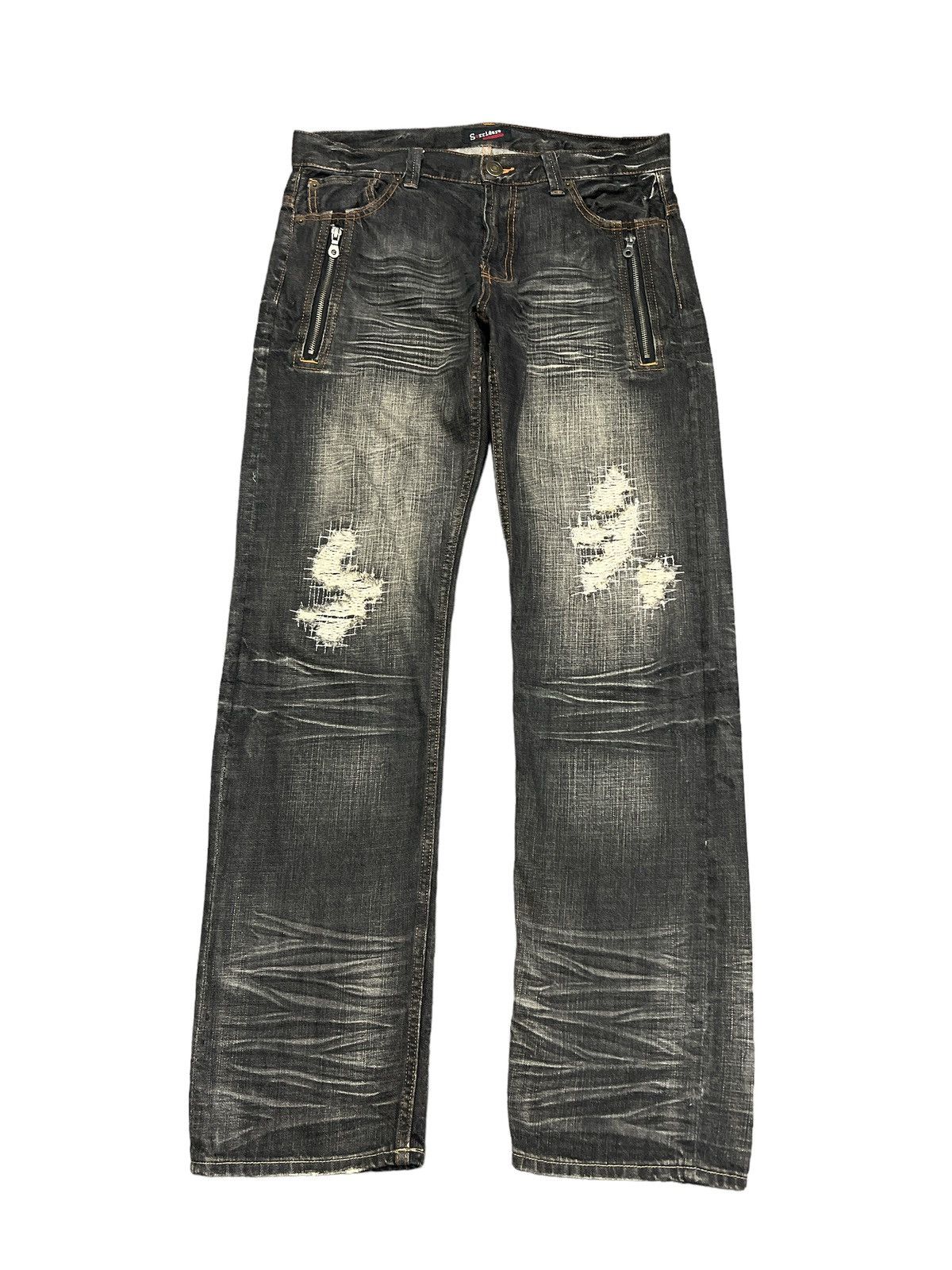 Japanese Brand × Vintage JAPANESE BRAND SORRIDERE RIPPED DENIM PANT Size US 34 / EU 50 - 1 Thumbnail