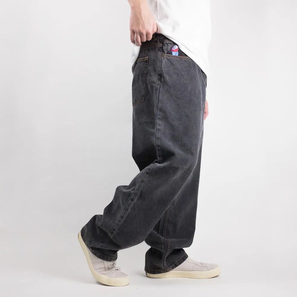 polar skate bigboy washed black サイズS